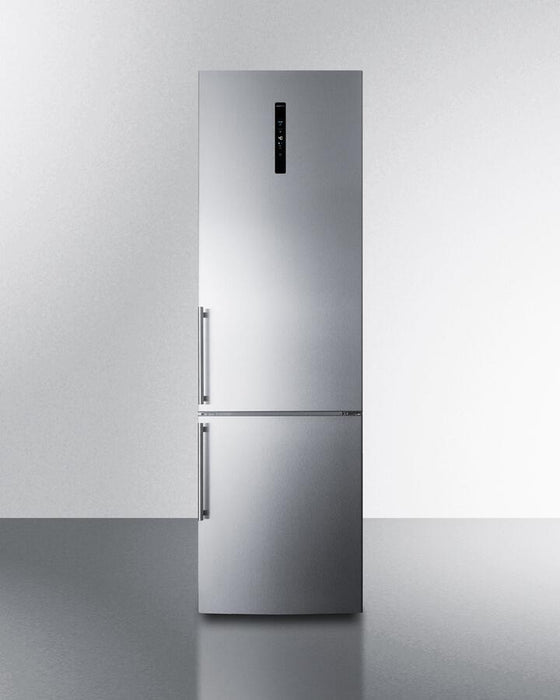 Summit 24" Wide Bottom Freezer Refrigerator With Icemaker FFBF181ES2IM - Farmhouse Kitchen and Bath