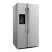 Forno Salerno - 36 in. Side by Side Refrigerator with External Water and Ice Dispenser FFRBI1844-40SG Forno