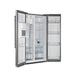 Forno Salerno - 36 in. Side by Side Refrigerator with External Water and Ice Dispenser FFRBI1844-40SG Forno