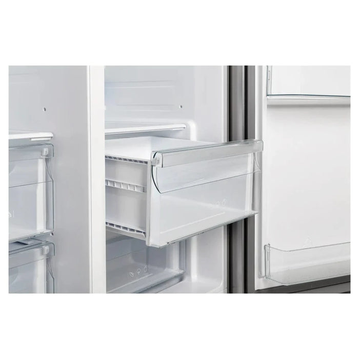 Forno Salerno - 36 in. Side by Side Refrigerator with External Water and Ice Dispenser FFRBI1844-40SG Forno