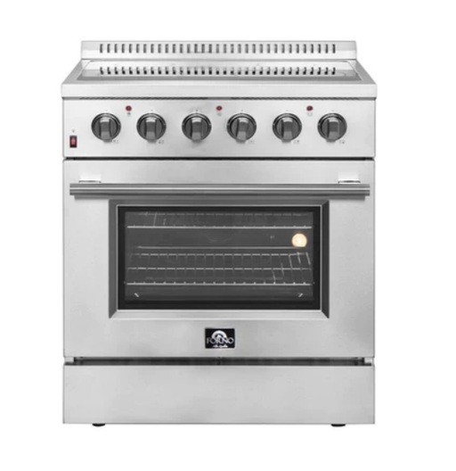 Forno Galiano 30" Electric Range, Convection Oven, Stainless Steel, FFSEL6083-30 - Farmhouse Kitchen and Bath