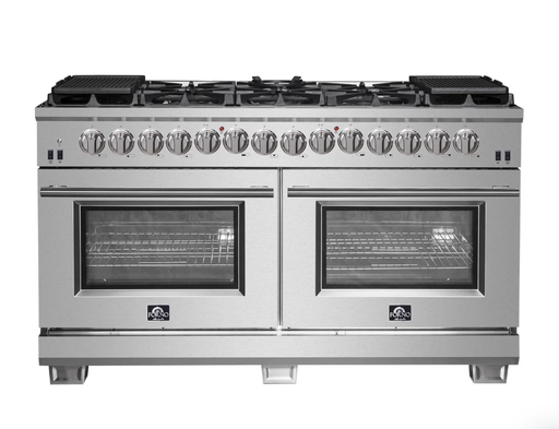 Forno Capriasca - 60 in. Professional Dual Fuel Freestanding Range, FFSGS6187-60 - Farmhouse Kitchen and Bath