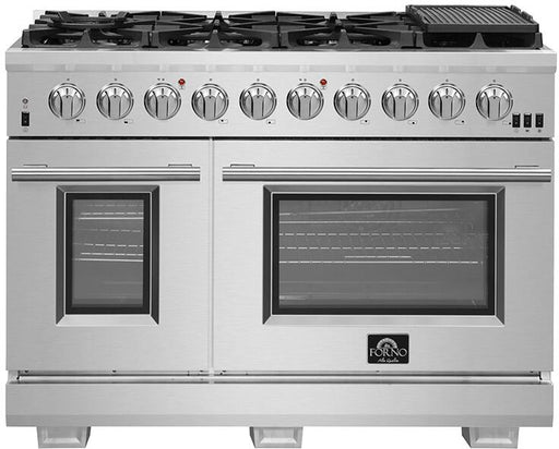Forno Capriasca - 48 in. Professional Dual Fuel Freestanding Range, FFSGS6187-48 - Farmhouse Kitchen and Bath