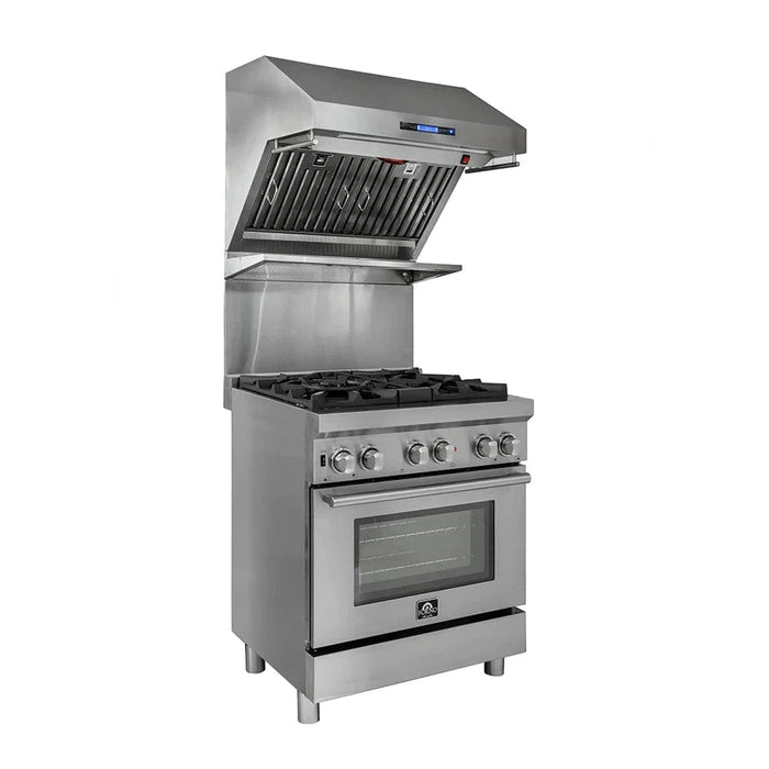 Forno Savona - 30" Wall Mount Range Hood & Back Splash FRHWM5029-30HB Forno