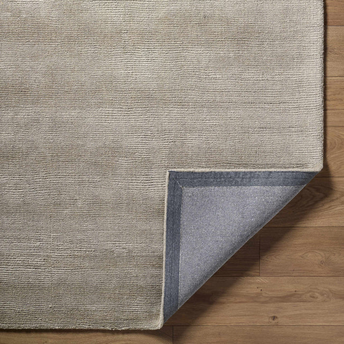 Brockton Solid Wool Gray Area Rug