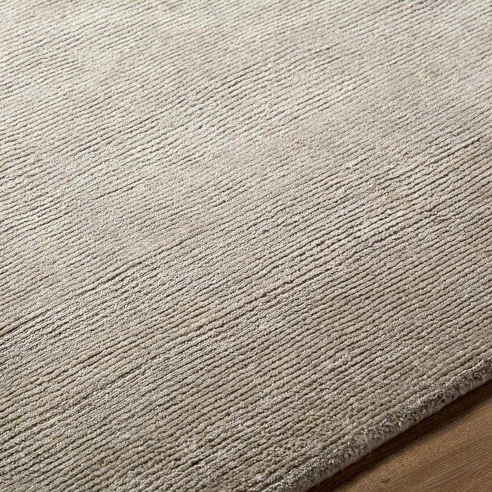 Brockton Solid Wool Gray Area Rug