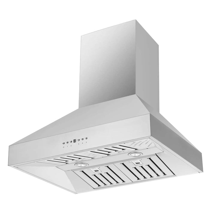 Forno Orvieto 30-Inch 600 CFM Wall Mount Range Hood in Stainless Steel FRHWM5094-30 Forno