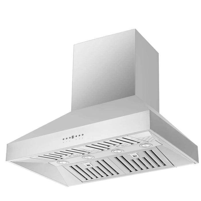 Forno Orvieto 36-Inch 1200 CFM Wall Mount Range Hood in Stainless Steel FRHWM5094-36 Forno