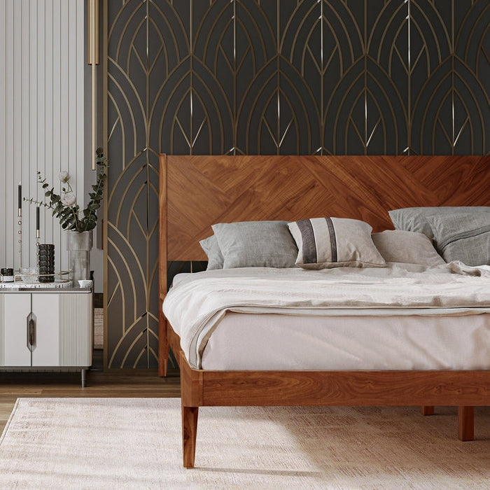 Gazelle Platform Bed Frame With Headboard