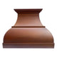 Fired Patina Copper Island Mount Kitchen Range Hood 36" W x 27" H