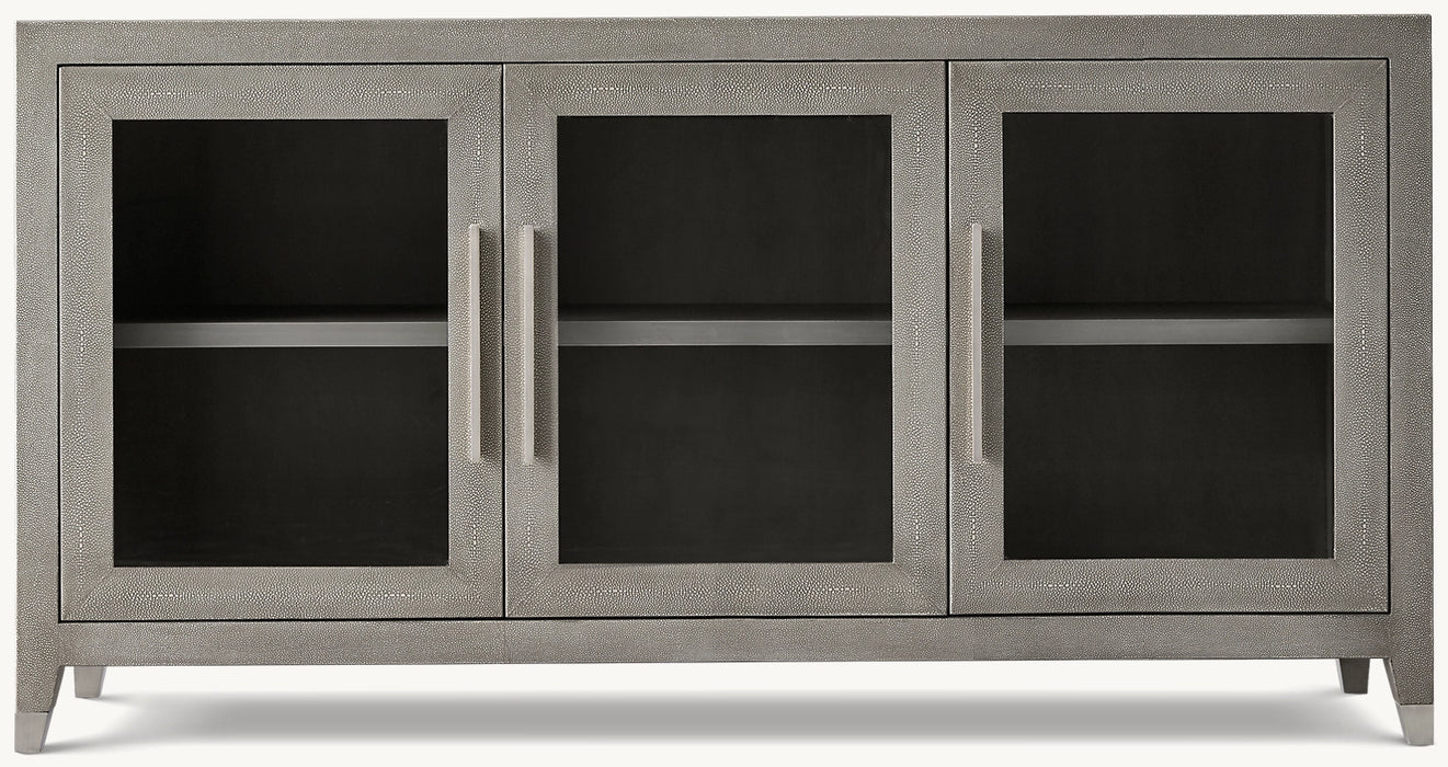 Graydon Shagreen Glass Triple-Door Sideboard