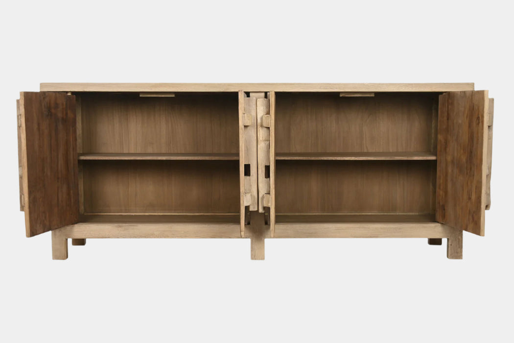 Four Door Elm Cabinet