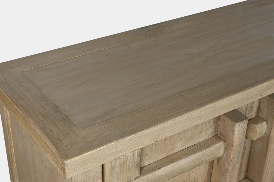 Four Door Elm Cabinet