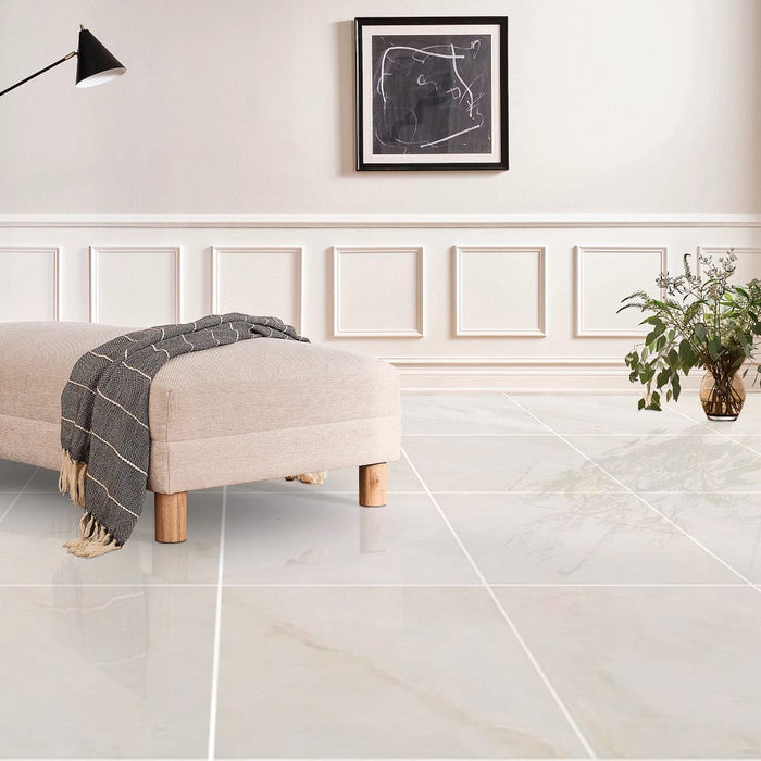 French Vanilla Cream Arizona Marble Floor and Wall Tile - Livfloors Collection