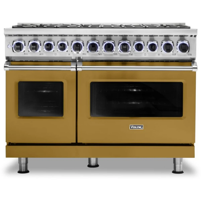 Viking® 7 Series 48" Stainless Steel Pro Style Dual Fuel Range VDR74828BSSLP