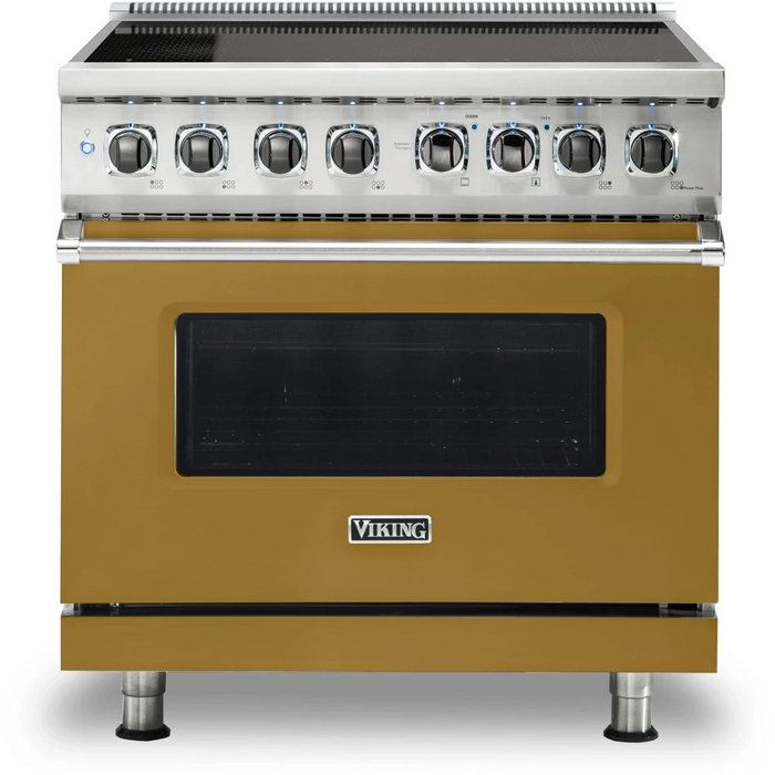 Viking® 5 Series 36" Stainless Steel Pro Style Induction Range VIR53626BSS
