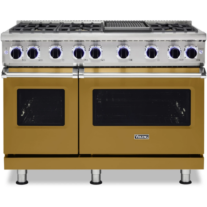 Viking® 7 Series 48" Stainless Steel Pro Style Dual Fuel Range VDR74826GSS