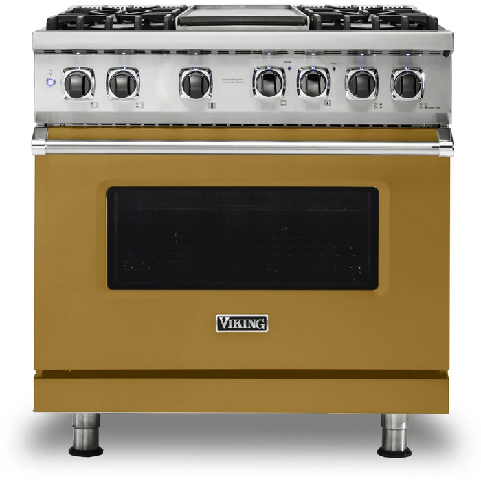 Viking® Professional 5 Series 36" Pro Style Dual Fuel  Range VDR5364GSSLP