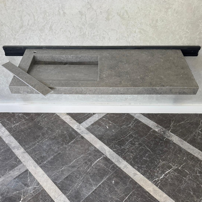 Handcrafted Dekton Grafite Porcelain Bathroom Sink - Custom Vanity or Wall Mount