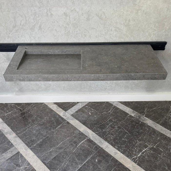 Handcrafted Dekton Grafite Porcelain Bathroom Sink - Custom Vanity or Wall Mount