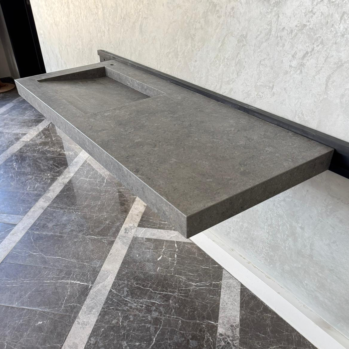 Handcrafted Dekton Grafite Porcelain Bathroom Sink - Custom Vanity or Wall Mount