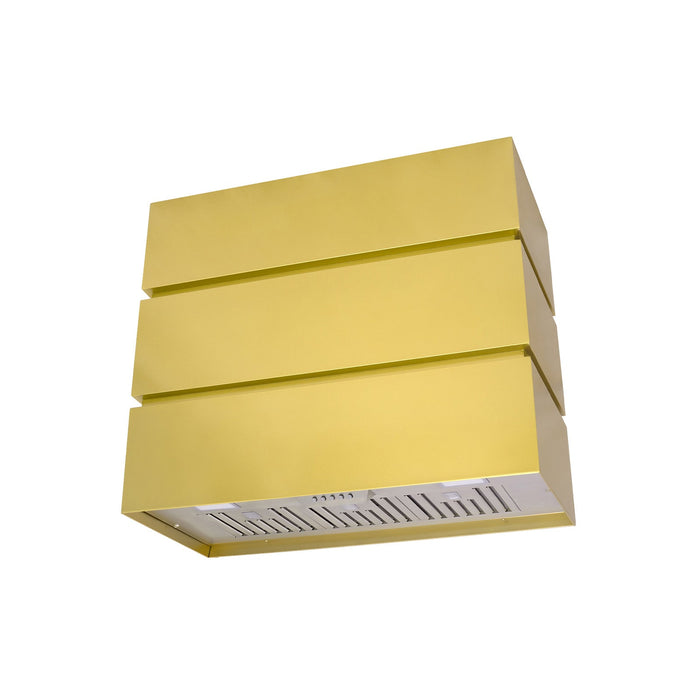 Akicon 36" Stainless Steel Wall Mount Range Hood, 3 Stacks Kitchen Hood with 600 CFM Vent Motor- AK-HS36L