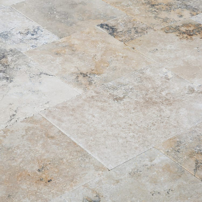 Golden Ink Antique Pattern Brushed, Chiseled, and Partially Filled - Livfloors Collection