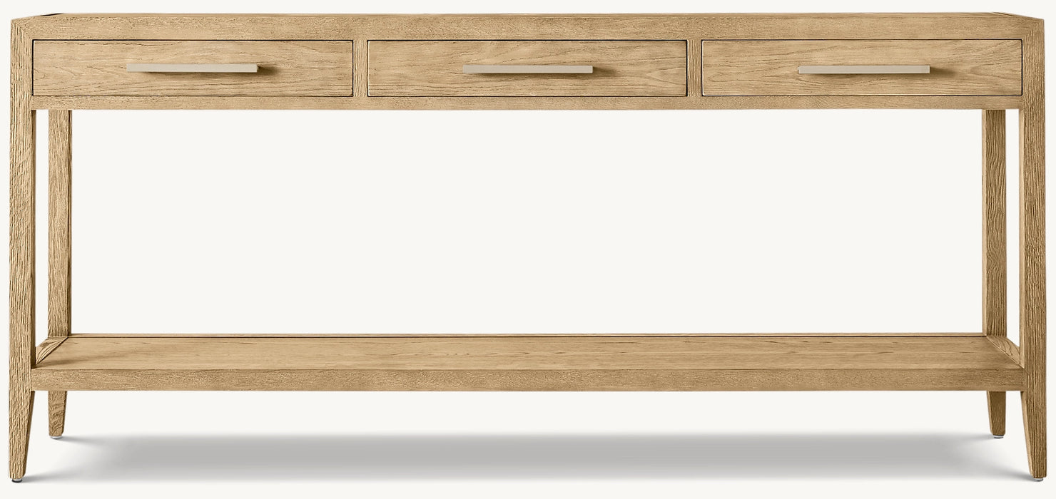French Contemporary 3-Drawer Console Table