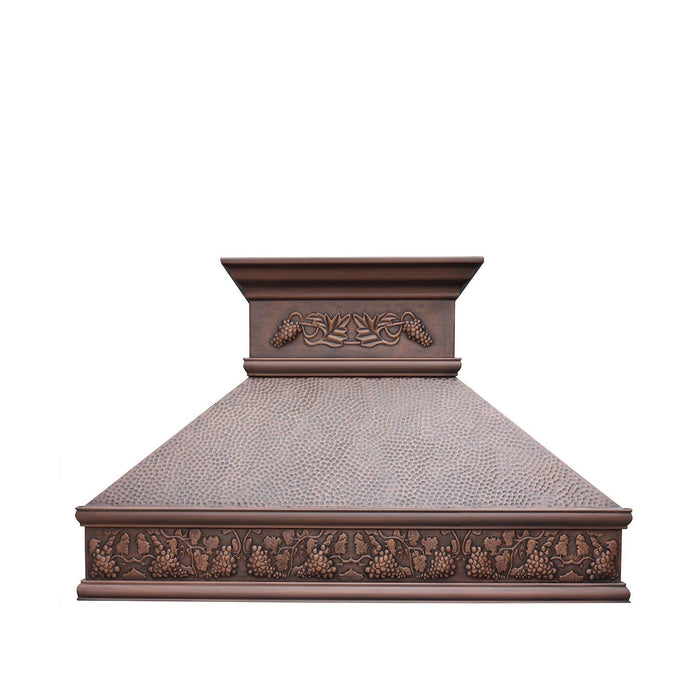 Copper Wall Mount Oven Hood 36" W x 36" H