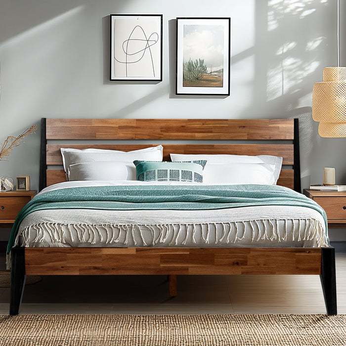 Acacia Emery Solid Wood Bed Frame