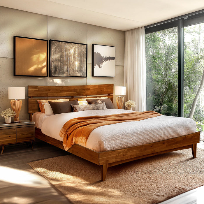 Acacia Aurora Solid Wood Bed Frame