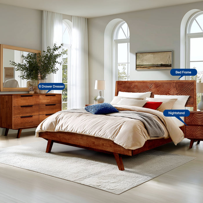 Acacia Harmony Dresser with 6 Drawers