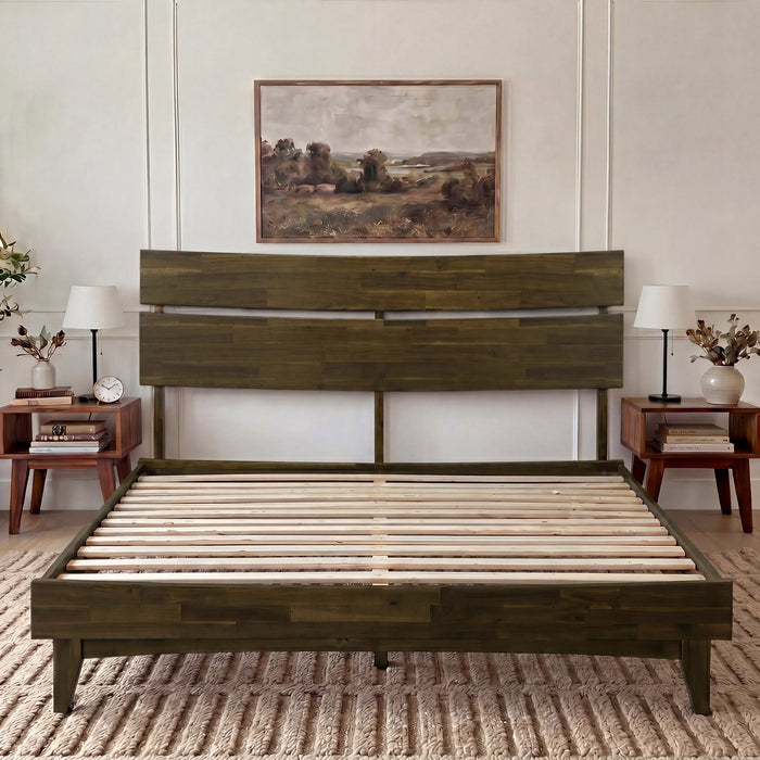 Aurora Solid Wood Bed Frame