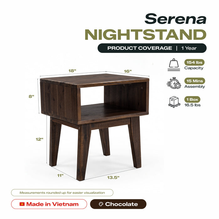 Serena Solid Wood Nightstand