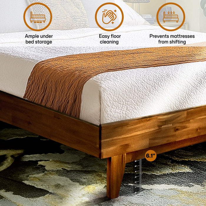 Acacia Aurora Solid Wood Bed Frame
