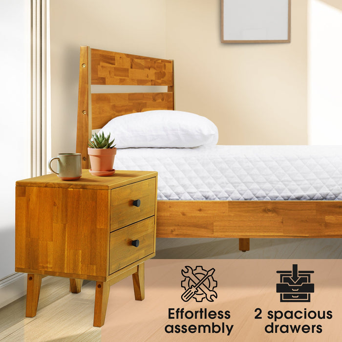 Silvia Solid Wood Nightstand