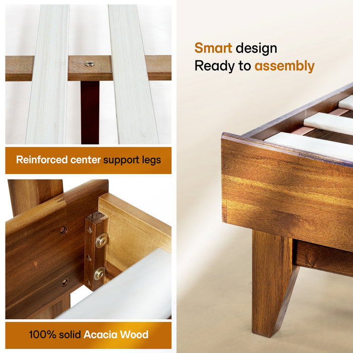 Acacia Aurora Solid Wood Bed Frame