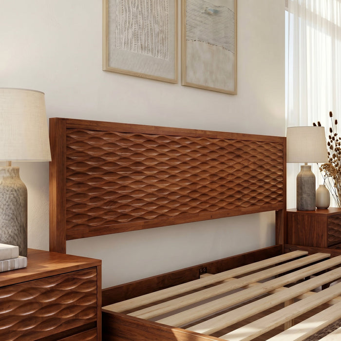 Elara Solid Wood Bed Frame