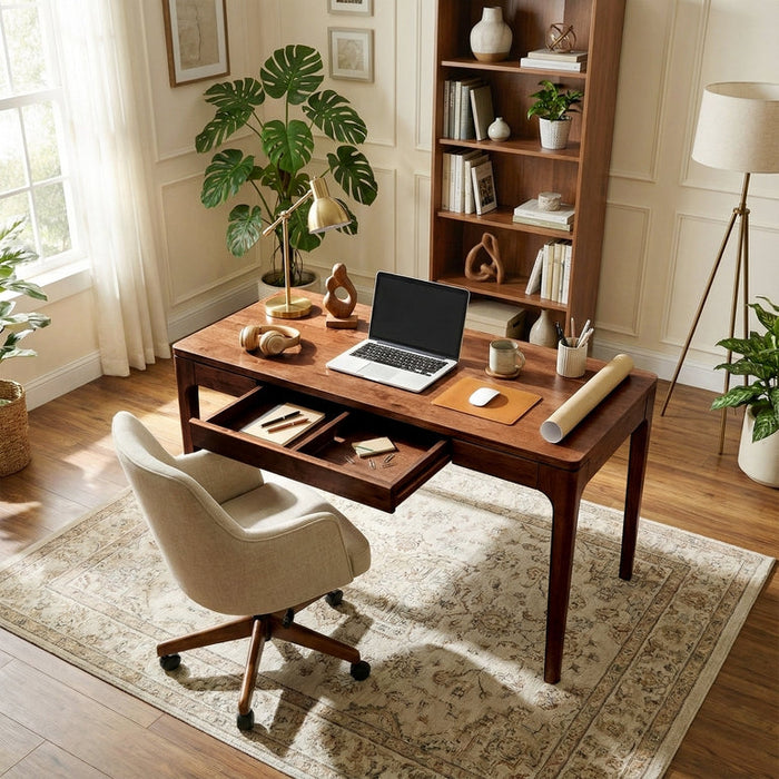 Wilma 48 Inches Rubber Wood Desk
