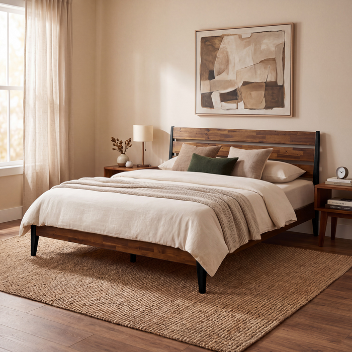 Emery Solid Wood Bed Frame