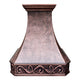 Hammered Copper Wall Mount Stove Hood 30" W x 33" H