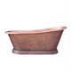 Akicon Copper Single-Slipper Roll-Top Handmade Copper Tub — AKB70003-C