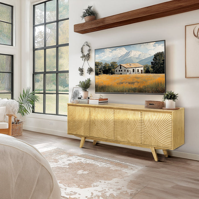 Acacia Harmony TV Stand with Storage for TVs up to 80"