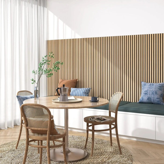 Hausvita Acoustic Solid Wood Slat Wall Panels ( 2 Panels Per Box ) -Wholesale