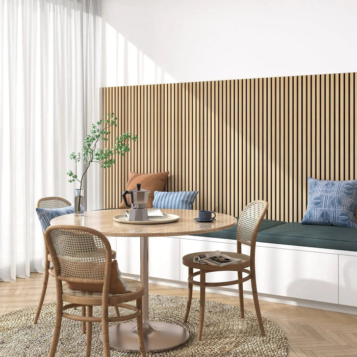 Hausvita Acoustic Solid Wood Slat Wall Panels ( 2 Panels Per Box )