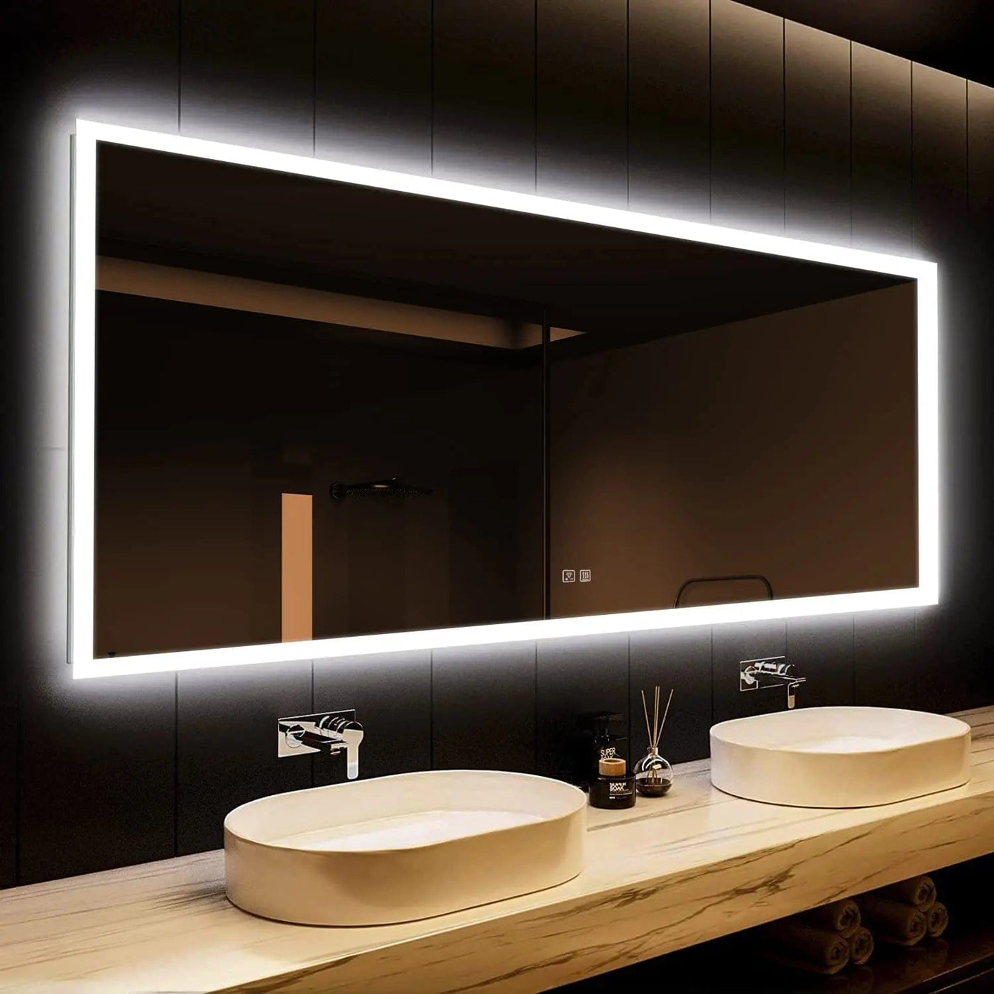 HAUSVITA Deluxe Edge Glow LED Bathroom Mirror | FK&B — Farmhouse ...
