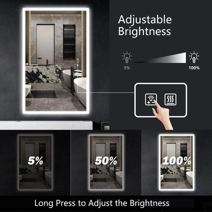 Hausvita Deluxe Edge Glow LED Bathroom Mirror