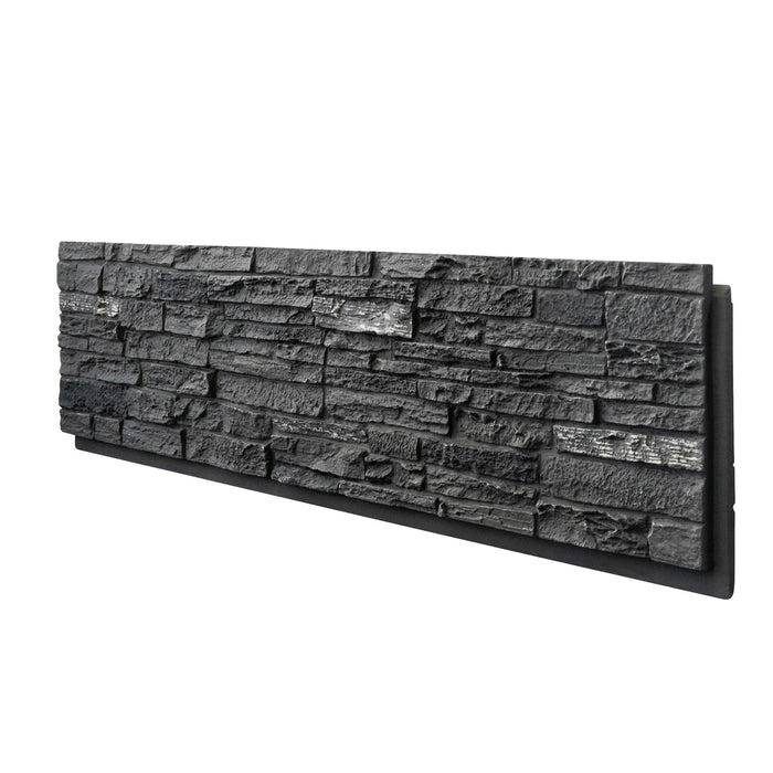 Hausvita Faux Stone Wall Siding Panel, PU Stone Veneer Exterior, 46.46" x 13"