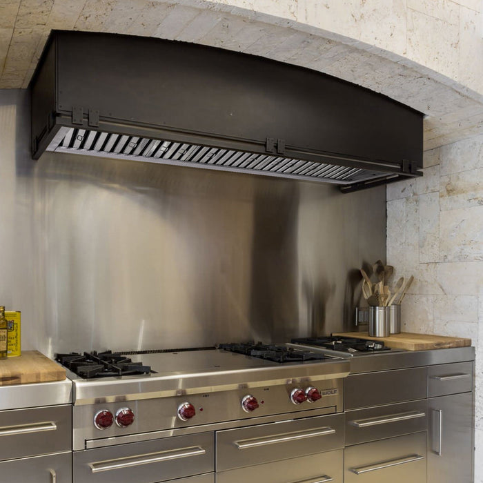 Nauxus 54 Inch Range Hood Insert with 1200 CFM Powerful Suction, Ultra Quiet Ducted Stainless Steel Kitchen Stove Vent Hood with Dimmable LED Lights, Timer, 4-Speed Touch Control , NX-19IL-54