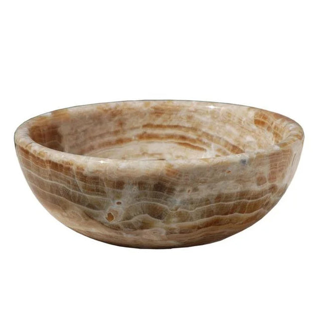 Honey Onyx Translucent Natural Stone Above Vanity Bathroom Vessel Sink Polished 20020018